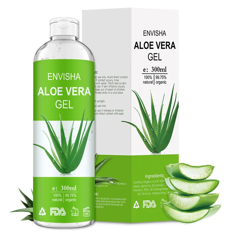 ENVISHA Aloe Vera Gel Soothing Moisturizing Hyaluronic Acid